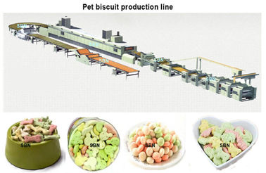 Dauerhafte Katzen-/Hundekuchen-Haustier-Keks-Lebensmittelverarbeitungs-Maschine mit Tunnel-Ofen
