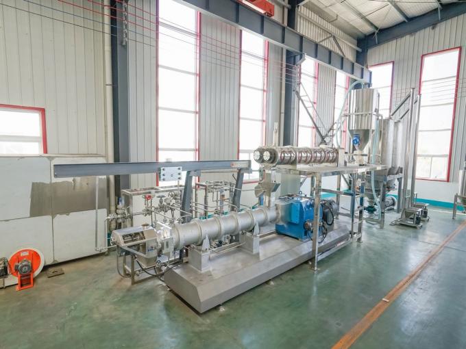 Schrauben-Nahrungsmittelextruder-sich hin- und herbewegende Fisch-Zufuhr-Fertigungsstraße-Maschine des Doppelt-200-260kg/h 11