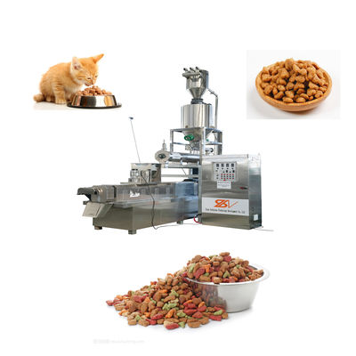 201 Edelstahl-Full-Automatische Maschine zur Herstellung von Tiernahrung, Hundenahrung Extrudermaschine