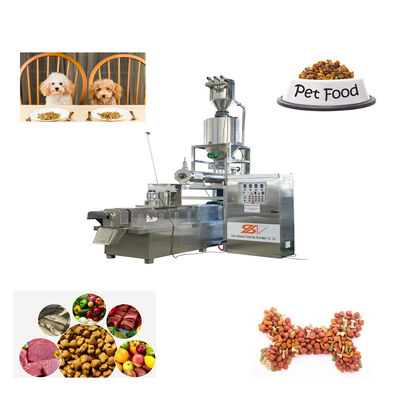 Vollautomatischer Extruder für Haustierfutter Hunde- und Katzenfischfutterherstellende Maschine mit CE-Zertifikat