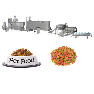 Siemens Motor Twin Screw Pet Food Extruder Verarbeitungslinie für die Produktion