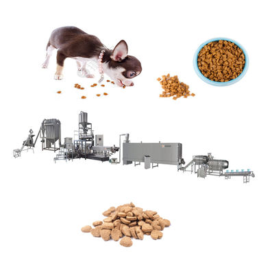 Automatische Trockenpumpen-Hundefutter-Extrusionsverarbeitung mit Siemens-Motor