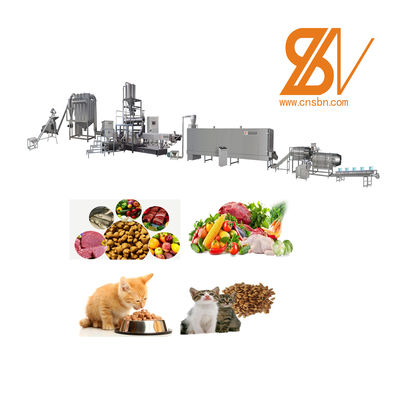 Trockene 500-600 kg/h Hunde-, Katzen- und Haustierfutter-Extruder-Verarbeitungsanlage