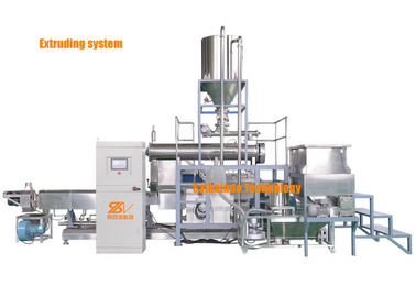 Siemens Motor Twin Screw Pet Food Extruder Verarbeitungslinie für die Produktion