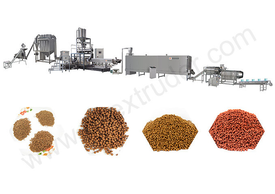 Vollautomatische Trockenfisch-Garnelenfutter-Produktionslinie mit Siemens-Motor