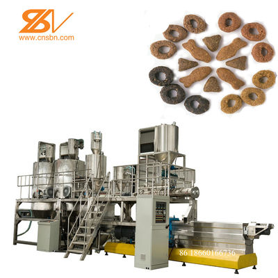 Doppelschnecken-Hundefutter-Pellet-Herstellungsmaschine Extruder 150-5000 Kg/h Kapazität