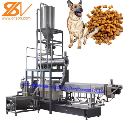 100-2000kg/Hr industrieller automatischer nasser trockener Schoßhund Cat Food Extruder