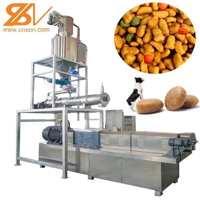 Nasser Schoßhund Cat Food Processing Plant Pufffed-Zwillings-Schraube Exruder